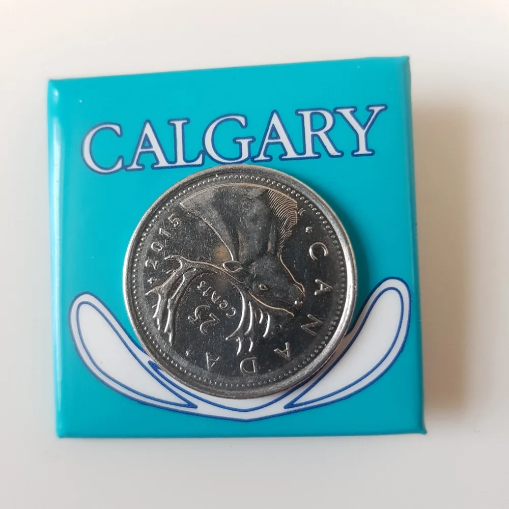 Calgary Button Pin - Picture 3 of 3